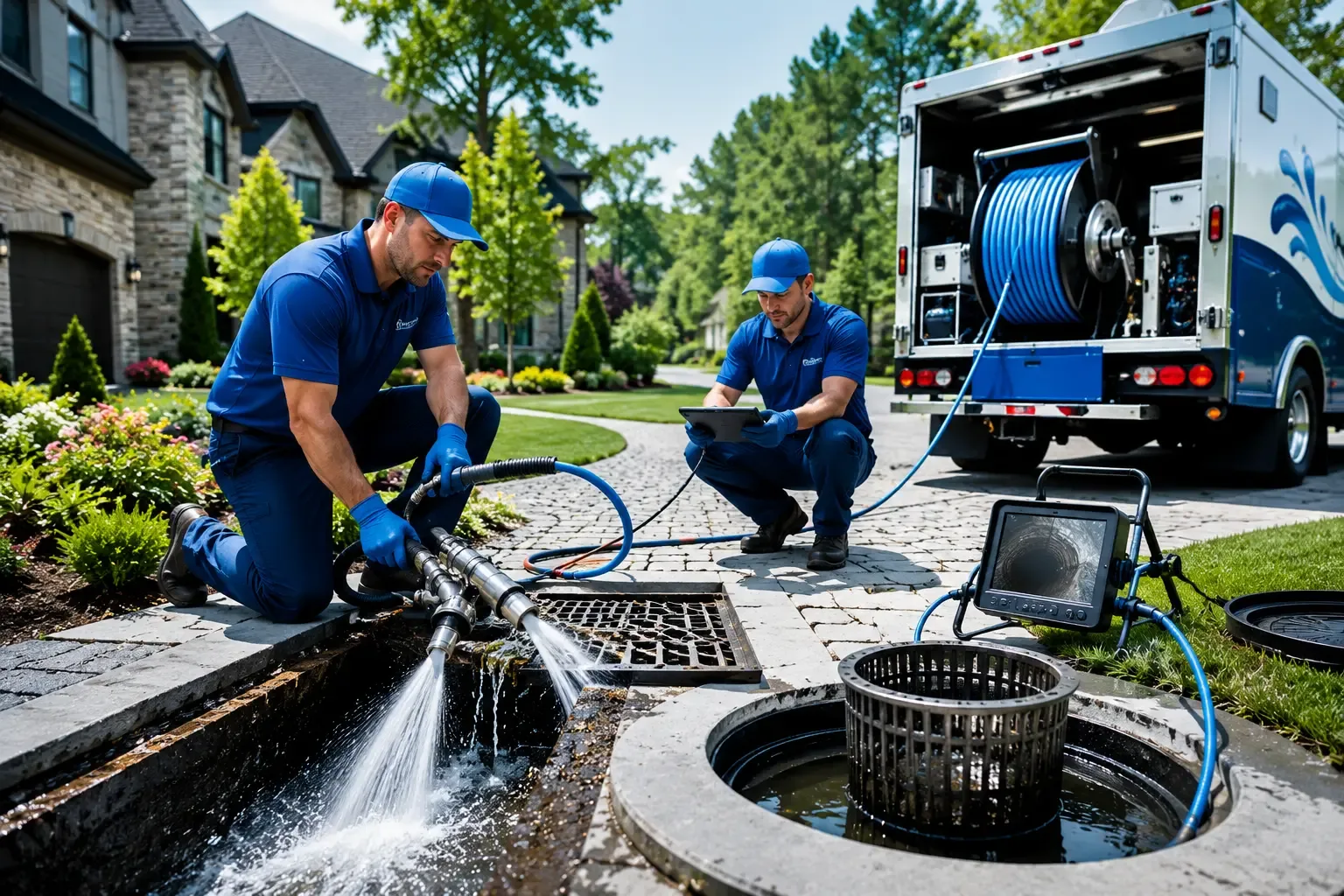Local outdoor drain cleaning professionals in North Oxford, MA